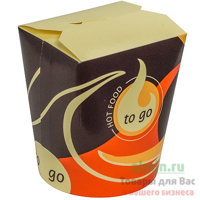 Купить контейнер бумажный china pack 550мл н100хd85 мм с декором to go papstar 1/50/500 (артикул производителя 10027), 50 шт./упак в Москве