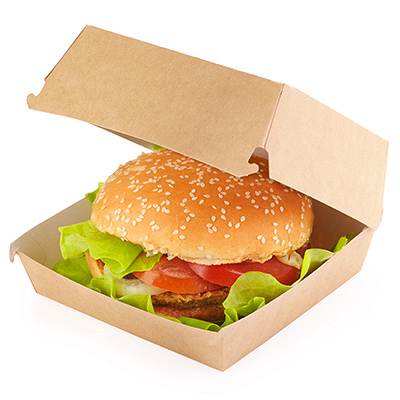 Купить упаковка для гамбургера дхшхв 115х115х60 мм крафт 1/100/200, 100 шт./упак в Москве