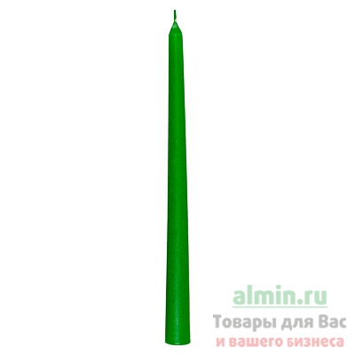 Купить свеча коническая н240 мм 60 шт/уп зеленая 1/1 в Москве