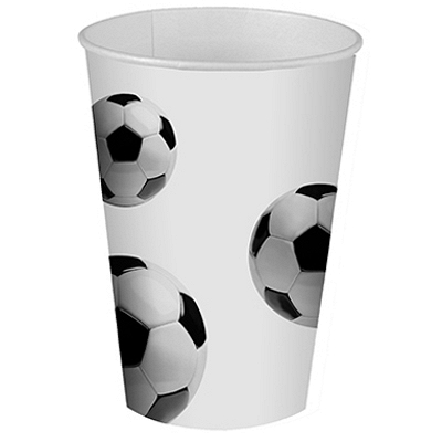 Купить стакан бумажный 200мл d70 мм 1-сл для горячих напитков футбольный мяч papstar 1/10/140 (артикул производителя 82830), 10 шт./упак в Москве