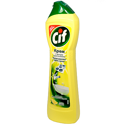 Средство чистящее универсальное 500мл CIF CREAM LEMON UNILEVER Купить средство чистящее универсальное 500мл cif cream lemon unilever в Москве