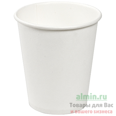 Купить стакан бумажный 150мл d70 мм 1-сл для горячих напитков белый pps 1/80/2000, 80 шт./упак в Москве