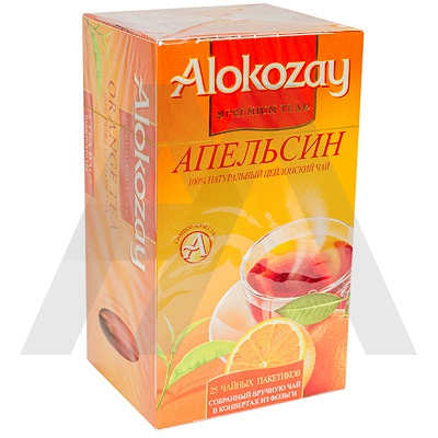 Купить чай черный пакетированный 25 шт в индивидуальной упак апельсин alokozay 1/24 в Москве