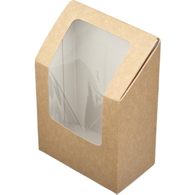 Упаковка для роллов, шаурмы, багетов 90х50х130 мм ROLL с окном КРАФТ "OSQ", 25 шт./упак Купить упаковка для роллов, шаурмы, багетов 90х50х130 мм roll с окном крафт "osq", 25 шт./упак в Москве