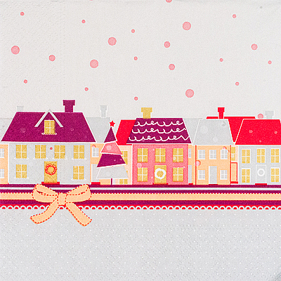 Салфетка бумажная 3-сл 33х33 см 20 шт ДОМИКИ С РИСУНКОМ "PAPSTAR" (артикул производителя 87043) Купить салфетка бумажная 3-сл 33х33 см 20 шт домики с рисунком "papstar" (артикул производителя 87043) в Москве