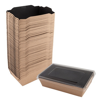 Упаковка 500шт ДхШхВ 160х120х45мм 50шт OPSALAD с прозрачной крышкой КРАФТ черное дно "OSQ" Купить упаковка 500шт дхшхв 160х120х45мм 50шт opsalad с прозрачной крышкой крафт черное дно "osq" в Москве