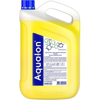 Средство для мытья посуды 5 л AQUALON гель-концентрат ЛИМОН канистра "AQUALON" Купить средство для мытья посуды 5 л aqualon гель-концентрат лимон канистра "aqualon" в Москве