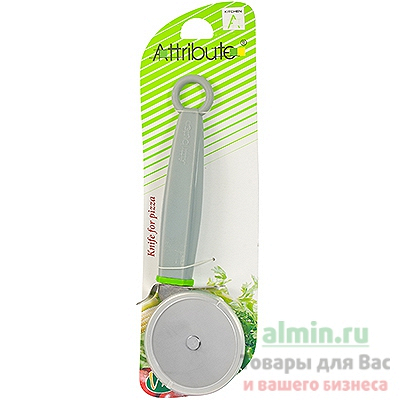 Купить нож для пиццы с пластиковой ручкой viva серый attribute 1/6 в Москве