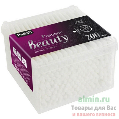 Купить палочки ватные 200 шт/уп beauty premium в пластике paclan 1/40 в Москве