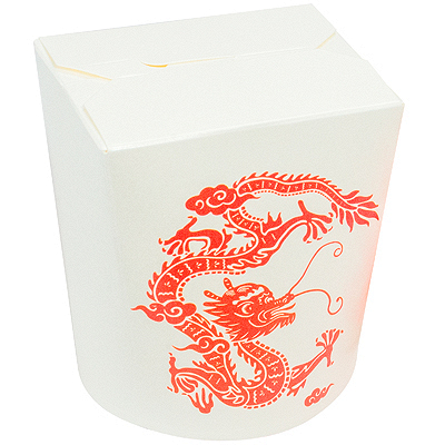 Купить контейнер бумажный china pack 500мл н98хd103 мм с декором дракон pps 1/30/480, 30 шт./упак в Москве
