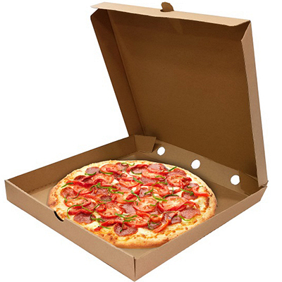 Купить коробка для пиццы дхшхв 330х330х40 мм квадратная картон крафт 1/50, 50 шт./упак в Москве