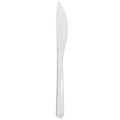 Купить нож столовый н185 мм ps прозрачный papstar 1/50/1000 (артикул производителя 85301), 50 шт./упак в Москве