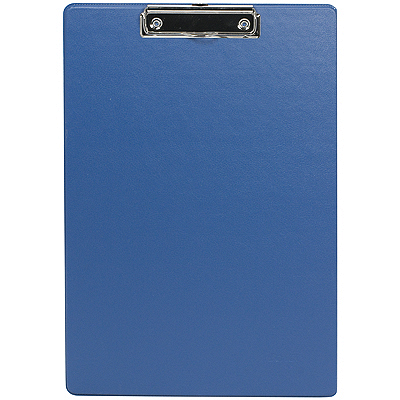 Купить планшет формат а4 с верхним зажимом пластиковый синий/черный в Москве