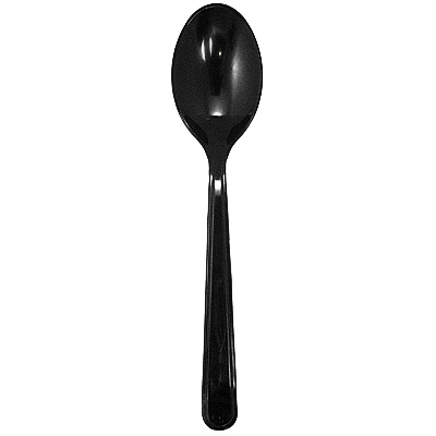 Купить ложка столовая h180 мм 50 шт черная ps "nn", 50 шт./упак в Москве