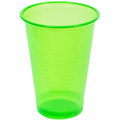 Купить стакан пластиковый 200мл d70 мм pp зеленый ипк, 100 шт./упак в Москве
