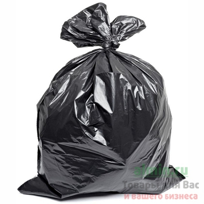Купить мешок (пакет) мусорный 240л 850х1250 мм 70 мкм в пластах пвд черный 1/50/200, 50 шт./упак в Москве