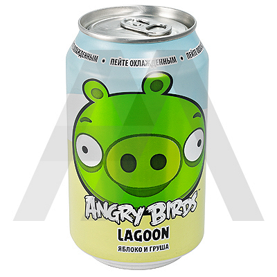 Напиток безалкогольный газированный 0.33л ANGRY BIRDS LAGOON ж/банка ЯБЛОКО И ГРУША ROVIO 1/24, 24 шт./упак Купить напиток безалкогольный газированный 0.33л angry birds lagoon ж/банка яблоко и груша rovio 1/24, 24 шт./упак в Москве