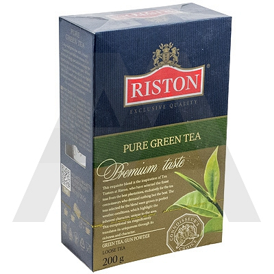 Купить чай зеленый листовой 200г riston без добавок 1/8 в Москве