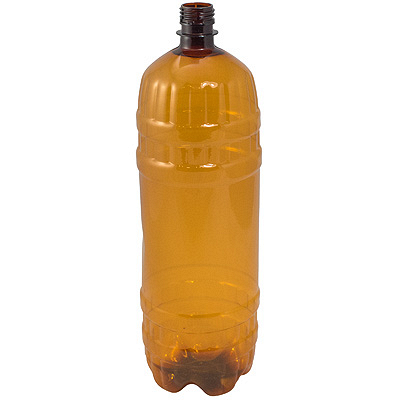 Купить бутылка 2000мл с узким горлом без пробки с фигурным дном pet коричневый 1/50, 50 шт./упак в Москве