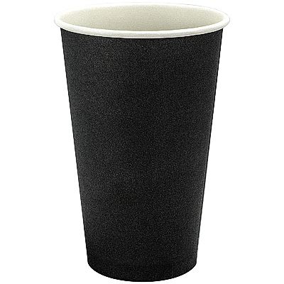 Купить стакан бумажный 400 мл d90 мм 1-сл 50 шт для горячих напитков черный "papperskopp", 50 шт./упак в Москве