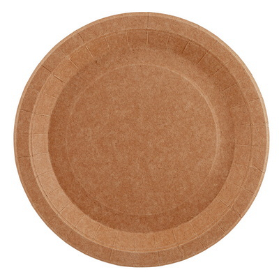 Купить тарелка картонная d230 мм 100 шт неламинированная с бортом крафт "nn" в Москве