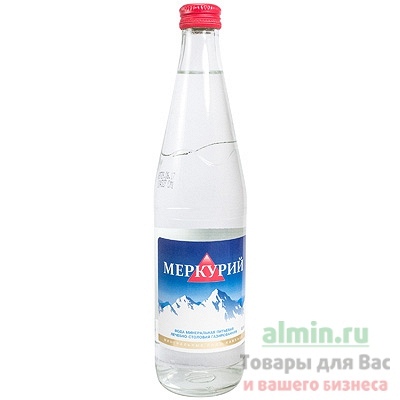 Купить вода минеральная 0.5л меркурий газированная в стекле 1/12, 12 шт./упак в Москве