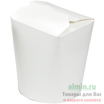 Купить контейнер бумажный china pack 450мл н100хd83 мм белый 1/50/500, 50 шт./упак в Москве