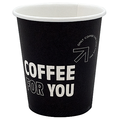 Купить стакан бумажный 250мл d80 мм 1-сл для горячих напитков coffee for you ep, 50 шт./упак в Москве