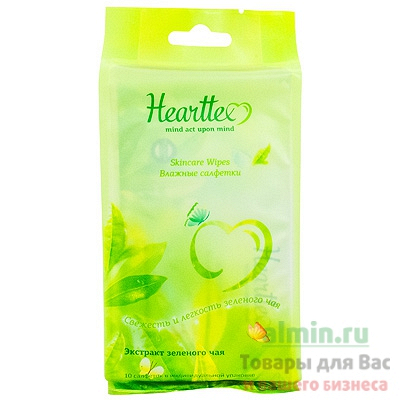 Салфетка влажная 1 шт в индивидуальной упак HEARTTEX ЗЕЛЕНЫЙ ЧАЙ 1/10/960, 10 шт./упак Купить салфетка влажная 1 шт в индивидуальной упак hearttex зеленый чай 1/10/960, 10 шт./упак в Москве