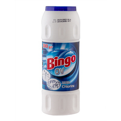 Купить порошок чистящий универсальный 500 г хлор "bingo" 1/10, 1 шт. в Москве