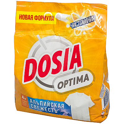 Купить порошок стиральный 4 кг automat альпийская свежесть в п/п "dosia" 1/5, 1 шт. в Москве