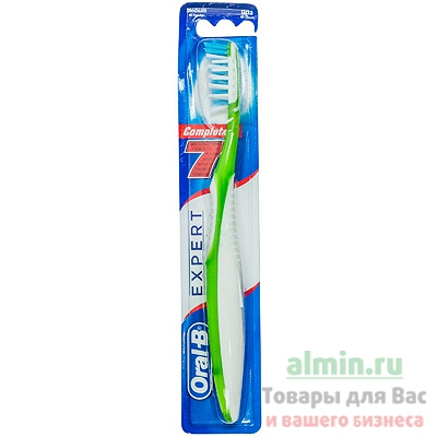 Купить зубная щетка oral-b 1 шт/уп complete-7 expert средняя жесткость 1/12/96 в Москве