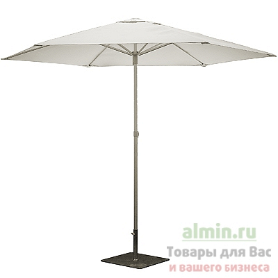 Купить зонт prostor p50 d270 см один шестигранный тент с напольной подставкой бежевый 1/1 в Москве