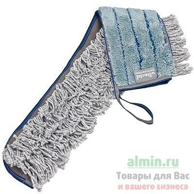 Купить насадка - моп (mop) для швабры ш 500 мм плоская с карманами хай-спид дуо-даст серая vileda 1/20 (артикул производителя 525130) в Москве