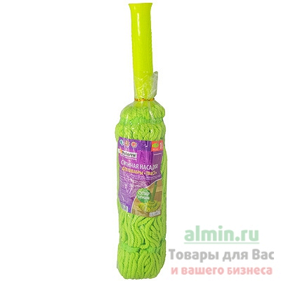 Купить насадка - моп (mop) для швабры веревочная прошитая твист 150 г микрофибра тр 1/24 в Москве