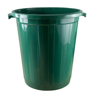 Бак мусорный 75л круглый ЗЕЛЕНЫЙ ПЛАСТИК без крышки "ПЛАСТХОЗТОРГ" / Купить бак мусорный 75л круглый зеленый пластик без крышки "пластхозторг" / в Москве
