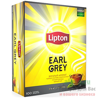 Купить чай черный пакетированный 100 шт/уп lipton earl grey 1/1 в Москве
