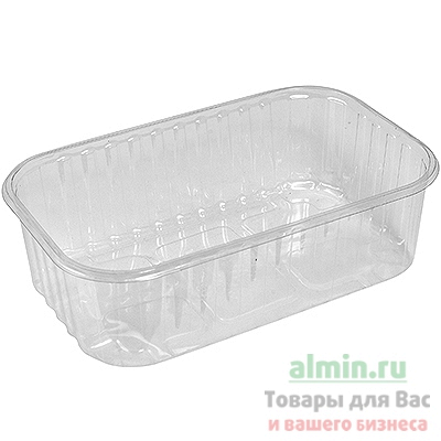 Купить контейнер 900мл дхшхв 188х120х57 мм для ягод, овощей и фруктов без крышки прямоугольный прозрачный пфп 1/1300, 1300 шт./упак в Москве