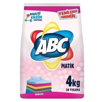 Купить порошок стиральный 4 кг matik color для цветного белья "abc" 1/1, 1 шт. в Москве