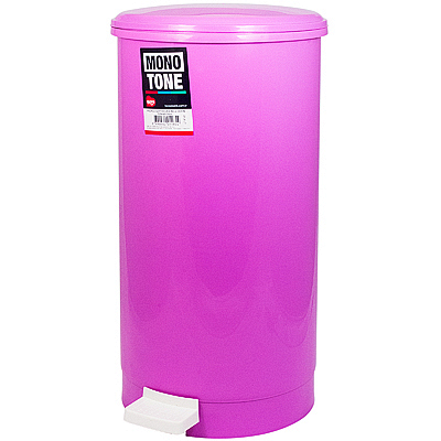 Купить контейнер мусорный круглый 21.4л н525хd270 мм с педалью пластик розовый bora 1/6 в Москве