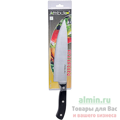 Купить нож поварской рубин 210 мм универсальный attribute 1/6 в Москве