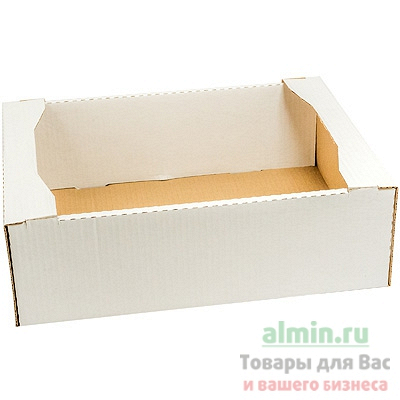 Купить лоток кондитерский дхшхв 375х285х115 мм телевизор картонный белый 1/50, 50 шт./упак в Москве