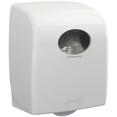 Диспенсер для рулонных полотенец 297х248х374 мм БЕЛЫЙ ПЛАСТИК "KIMBERLY-CLARK" (артикул производителя 7375) Купить диспенсер для рулонных полотенец 297х248х374 мм белый пластик "kimberly-clark" (артикул производителя 7375) в Москве