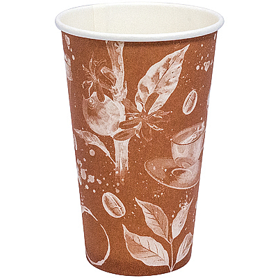 Купить стакан бумажный 400мл d90 мм 1-сл для горячих напитков barista cappuccino pps, 50 шт./упак в Москве