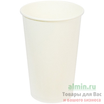 Купить стакан бумажный 500мл d90 мм 1-сл для горячих напитков белый smg 1/32/928, 32 шт./упак в Москве