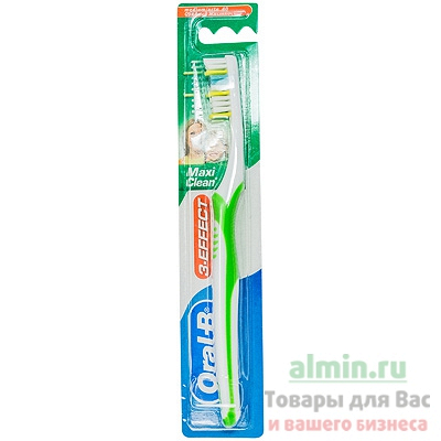 Купить зубная щетка oral-b 1 шт/уп 3-effect maxi clean средняя жесткость 1/12/96 в Москве