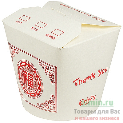 Купить контейнер бумажный china pack 750мл н95хd95 мм с декором орнамент 1/50/500, 50 шт./упак в Москве