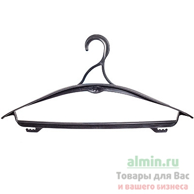 Купить вешалка для верхней одежды 48-50 пластик черная полимербыт 1/45 в Москве