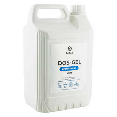 Средство чистящее дезинфицирующее 5 л DOS GEL гель канистра "Grass" Купить средство чистящее дезинфицирующее 5 л dos gel гель канистра "grass" в Москве