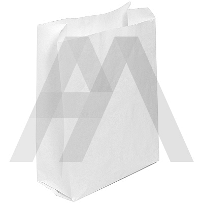 Купить пакет бумажный дхшхв 220х120х290 мм с прямоугольным дном белый 1/600, 600 шт./упак в Москве